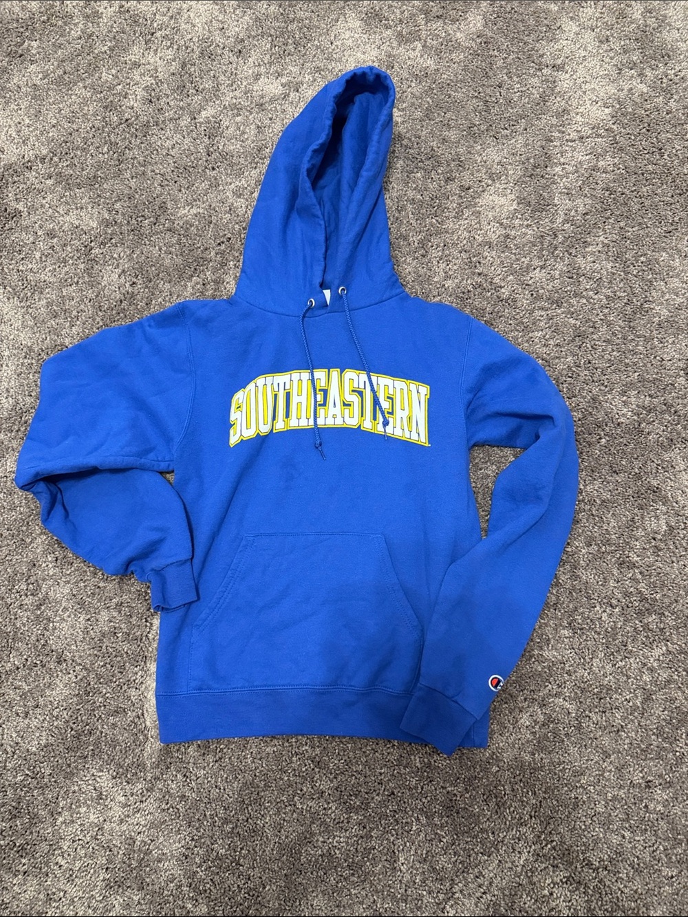 Champion Royal Blue 'SOUTHEASTERN' Pullover Hoodie